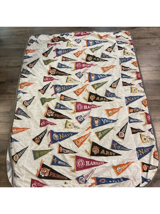 Sears Roebuck Other - Vtg 70’s Sears Roebuck College Football Fraternity Bedspread Coverlet 58” X 80”